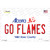 Go Flames Novelty Sticker Decal