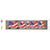 Maine USA Flag Lettering Novelty Narrow Sticker Decal