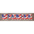 Wyoming USA Flag Lettering Novelty Narrow Sticker Decal