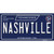 Nashville Tennessee Blue Novelty Sticker Decal