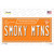 Smoky Mtns Tennessee Orange Novelty Sticker Decal