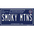 Smoky Mtns Tennessee Blue Novelty Sticker Decal