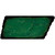 Green Solid Novelty Rusty Tennessee Shape Sticker Decal