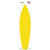 Yellow Solid Novelty Surfboard Sticker Decal