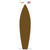 Brown Solid Novelty Surfboard Sticker Decal