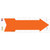 Orange Novelty Arrow Sticker Decal