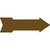 Brown Novelty Arrow Sticker Decal