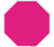 Pink Solid Novelty Octagon Sticker Decal