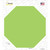 Lime Green Solid Novelty Octagon Sticker Decal