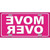 Move Over Pink Metal Novelty License Plate