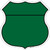Green Novelty Highway Shield Sticker Decal