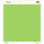 Lime Green Solid Novelty Square Sticker Decal