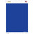 Solid Blue Novelty Rectangle Sticker Decal