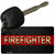 Firefighter Thin Red Line Novelty Metal Key Chain KC-8535