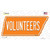 Volunteers Novelty Tennessee Shape Sticker Decal
