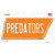 Predators Novelty Tennessee Shape Sticker Decal