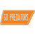 Go Predators Novelty Tennessee Shape Sticker Decal