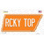 Rcky Top Novelty Tennessee Shape Sticker Decal