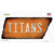 Titans Novelty Rusty Tennessee Shape Sticker Decal