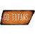 Go Titans Novelty Rusty Tennessee Shape Sticker Decal