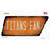 Titans Fan Novelty Rusty Tennessee Shape Sticker Decal