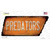 Predators Novelty Rusty Tennessee Shape Sticker Decal