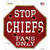 Chiefs Fans Only Novelty Octagon Sticker Decal