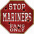 Mariners Fans Only Novelty Octagon Sticker Decal