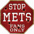 Mets Fans Only Novelty Octagon Sticker Decal