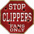 Clippers Fans Only Novelty Octagon Sticker Decal