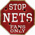 Nets Fans Only Novelty Octagon Sticker Decal