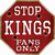 Kings Fans Only Novelty Octagon Sticker Decal