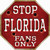 Florida Fans Only Novelty Octagon Sticker Decal
