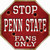 Penn State Fans Only Novelty Octagon Sticker Decal