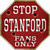 Stanford Fans Only Novelty Octagon Sticker Decal