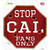 Cal Fans Only Novelty Octagon Sticker Decal