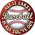 Baseball Novelty Circle Sticker Decal