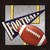 Football Novelty Square Sticker Decal