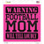 Football Mom Novelty Square Sticker Decal