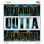 Straight Outta Jacksonville Novelty Square Sticker Decal