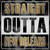 Straight Outta New Orleans Novelty Square Sticker Decal