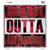Straight Outta San Francisco Novelty Square Sticker Decal
