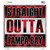 Straight Outta Tampa Bay Novelty Square Sticker Decal