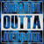 Straight Outta Detroit Novelty Square Sticker Decal