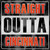 Straight Outta Cincinnati Novelty Square Sticker Decal
