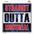Straight Outta Montreal Novelty Square Sticker Decal