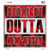 Straight Outta New Jersey Novelty Square Sticker Decal