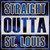 Straight Outta St Louis City Novelty Square Sticker Decal