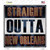 Straight Outta New Orleans Basketball Novelty Square Sticker Decal