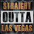 Straight Outta Las Vegas Novelty Square Sticker Decal